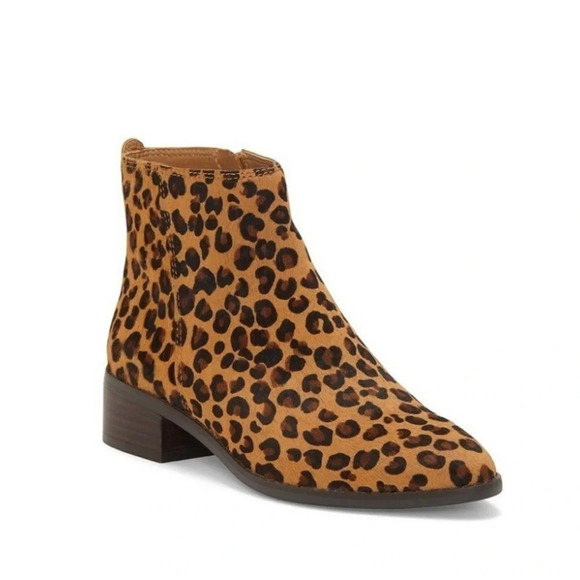 Lucky Brand Shoes - Lucky Brand Lenree2 Calf Hair Leopard Print Bootie Women’s 8.5.